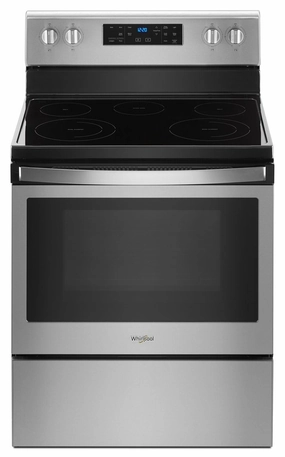Whirlpool WFE525S0HS 5.3 Cu. Ft. Freestanding Electric Range With Frozen Bake Technology Black-On-Stainless