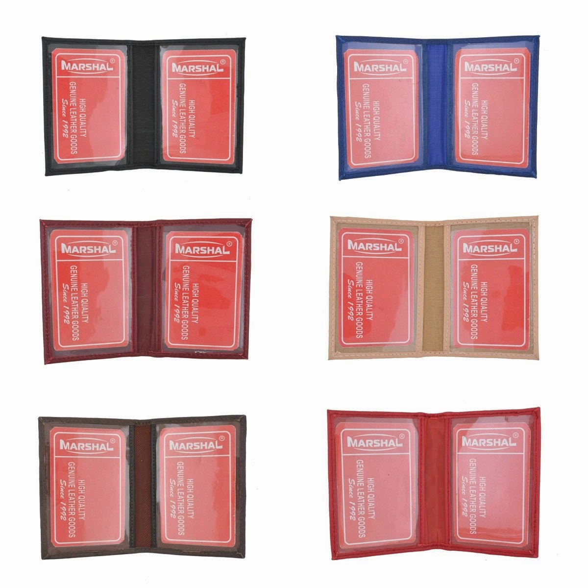 Grab Todays Deal Wholesale Slim Thin Leather Card Id Mini Holder Bifold Driver'S License Assorted Colors
