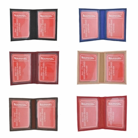Wholesale Slim Thin Leather Card Id Mini Holder Bifold Driver'S License Assorted Colors Hot Pick of the Day