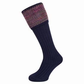 MustHave Deals Exclusive Savings Event William Powell Katrine Ladies Merino Shooting Socks - Navy