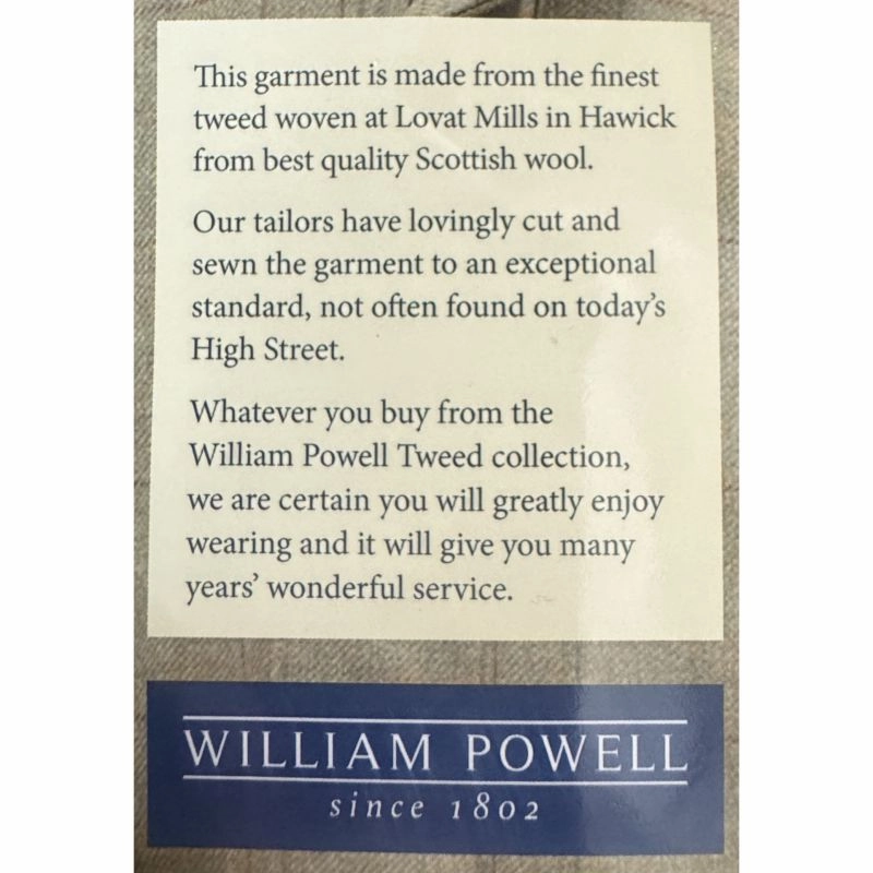 William Powell Mens Tweed Flat Cap - Moray Tweed Grab It Before Gone
