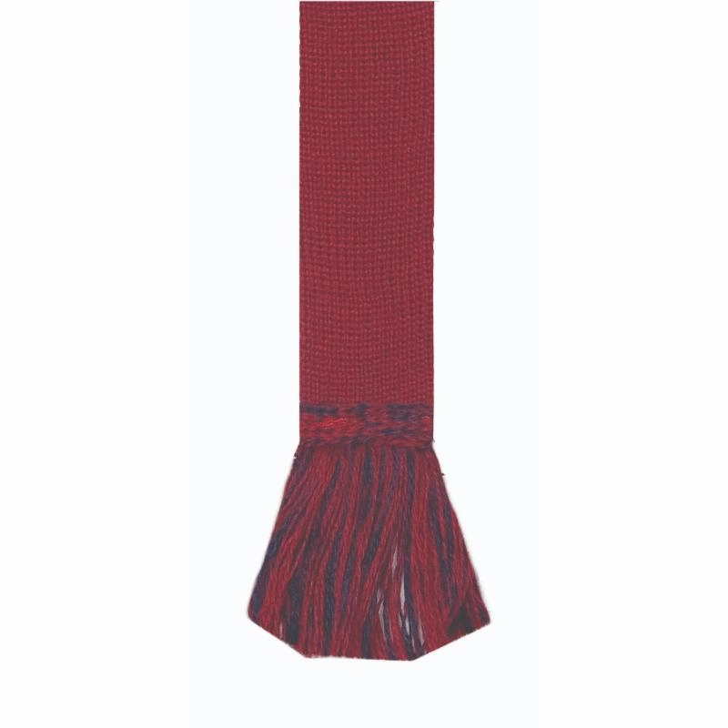 Hot Pick Deal William Powell Merino Mix Garter Ties (Pair) - Brick Red / Navy