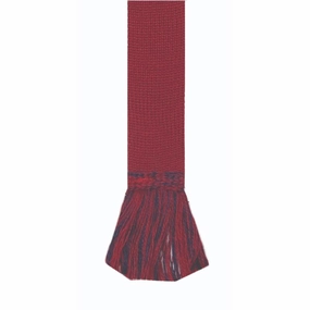 Hot Pick Deal William Powell Merino Mix Garter Ties (Pair) - Brick Red / Navy