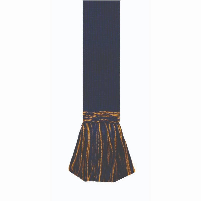 Unmissable Deal Today William Powell Merino Mix Garter Ties (Pair) - Navy / Ochre