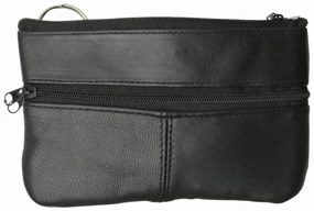 Women'S Genuine Leather Large Coin Change Purse With Key Ring For Ladies Save More Online