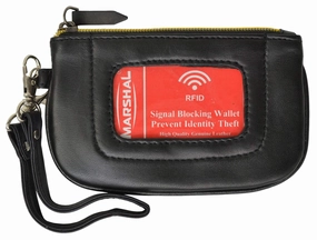Women'S Premium Leather Rfid Blocking Safe Zip Id Pouch Rfid P 1110 (C) Shop Smart Save Trending Hot Deal