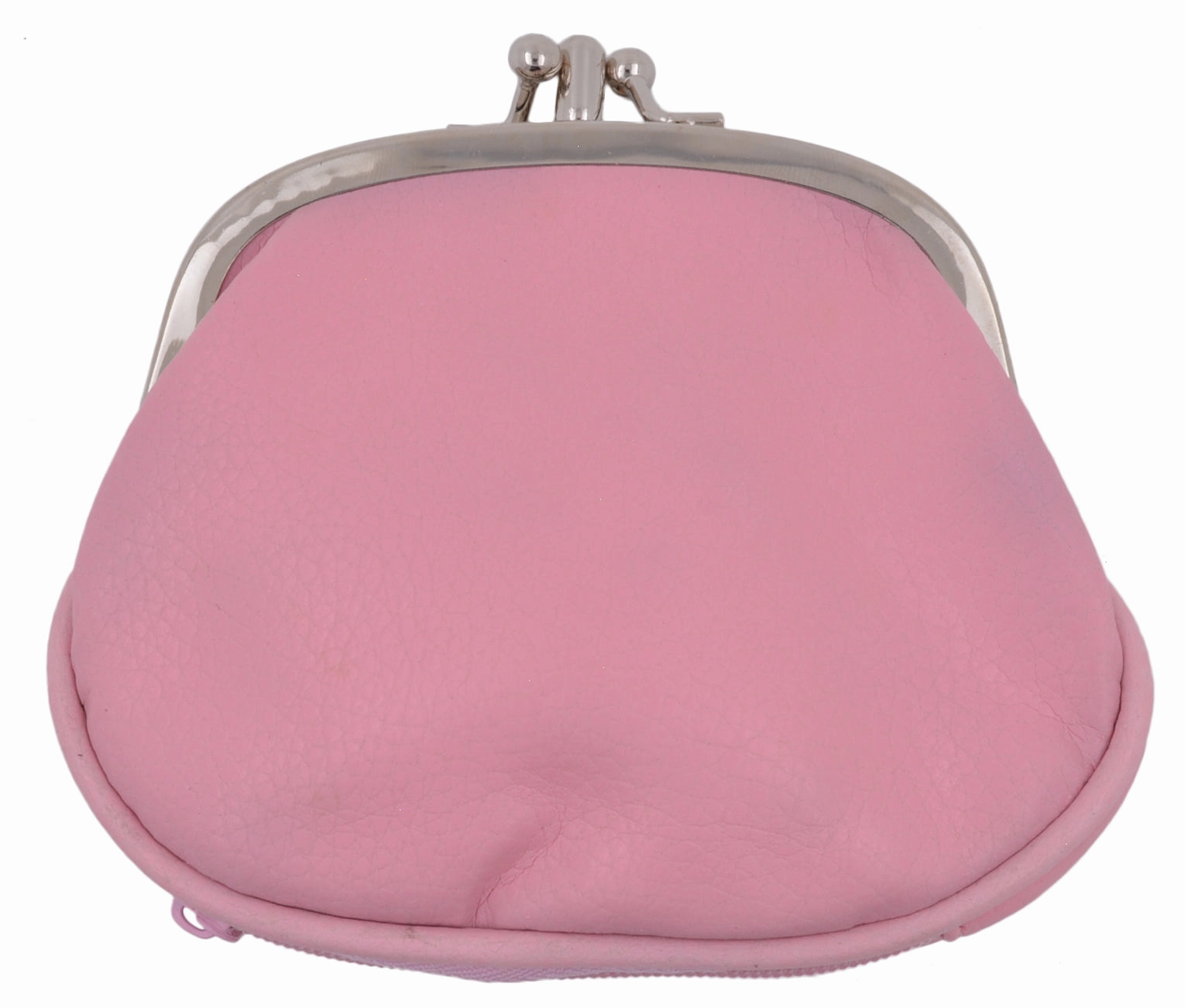 Grab Your Savings Women'S Pu Leather Metal Frame Double Clasp Zipper Coin Change Purse