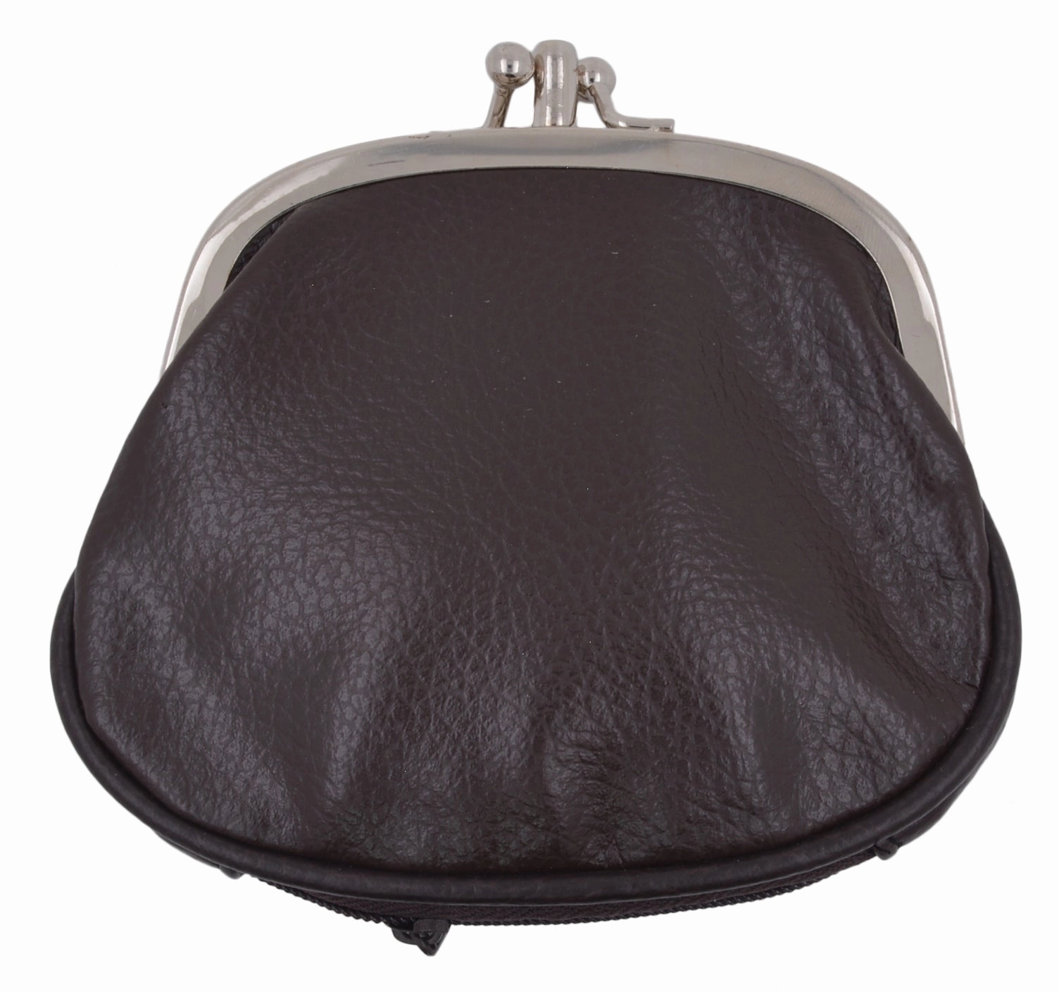 Women'S Pu Leather Metal Frame Double Clasp Zipper Coin Change Purse Big Price Drop Instant Savings Inside
