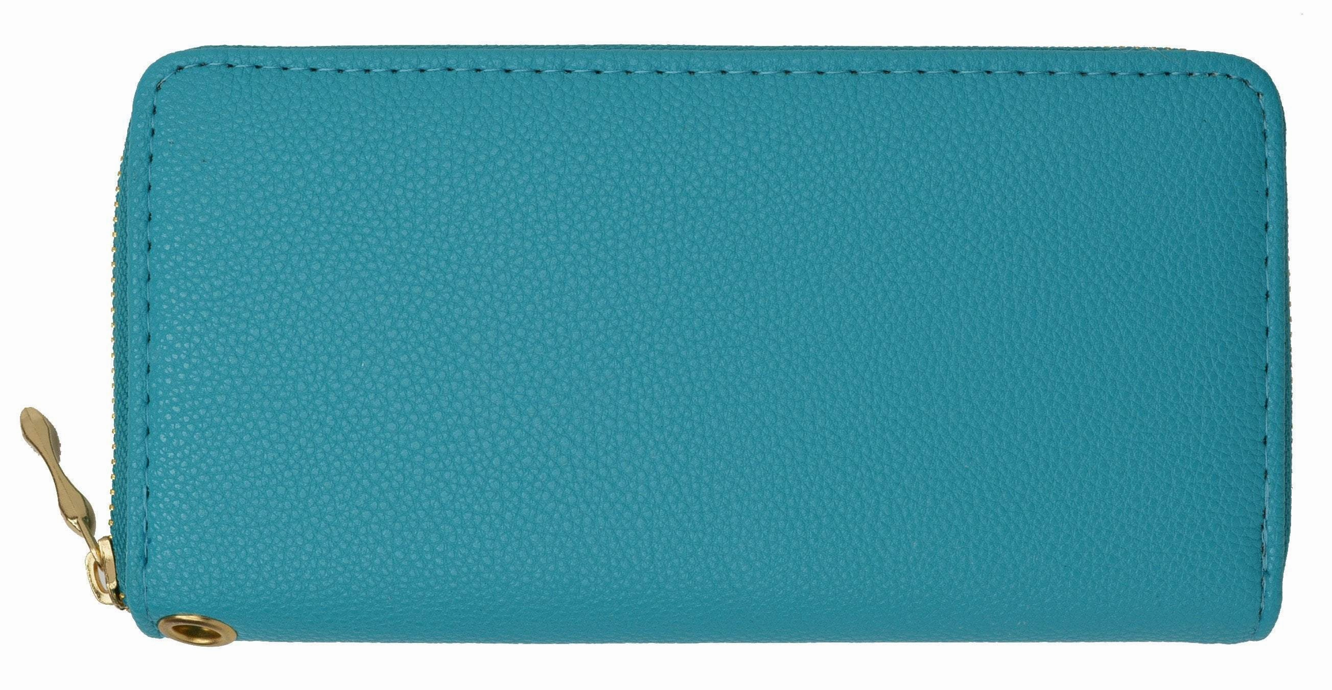 Weekend Flash Offer Shop the Savings Women'S Single Zip Around Wristlet Clutch Organizer Wallet 126-11876-7 (C)