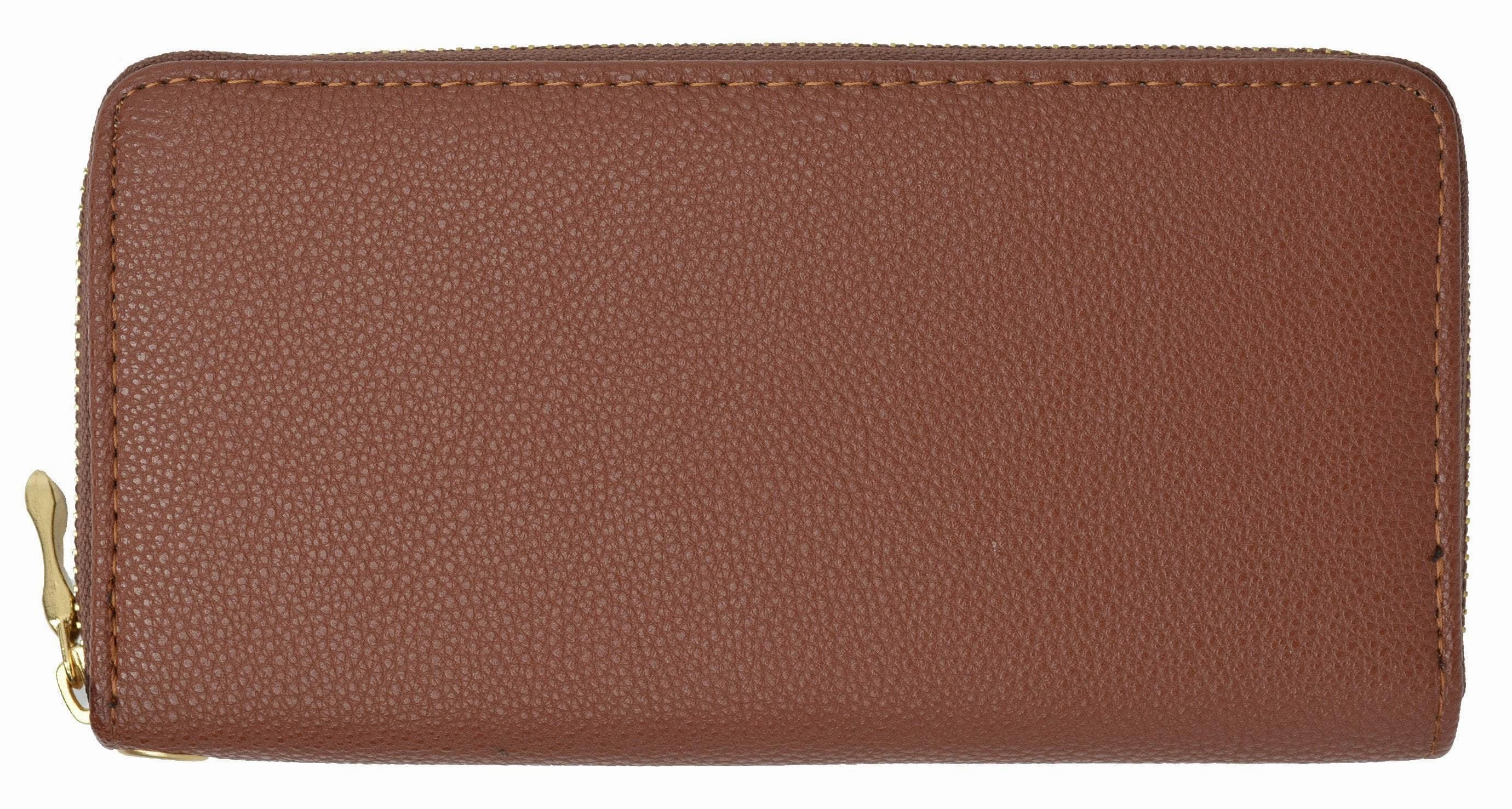 Women'S Single Zip Around Wristlet Clutch Organizer Wallet 126-11876-7 (C) Limited Stock Offer
