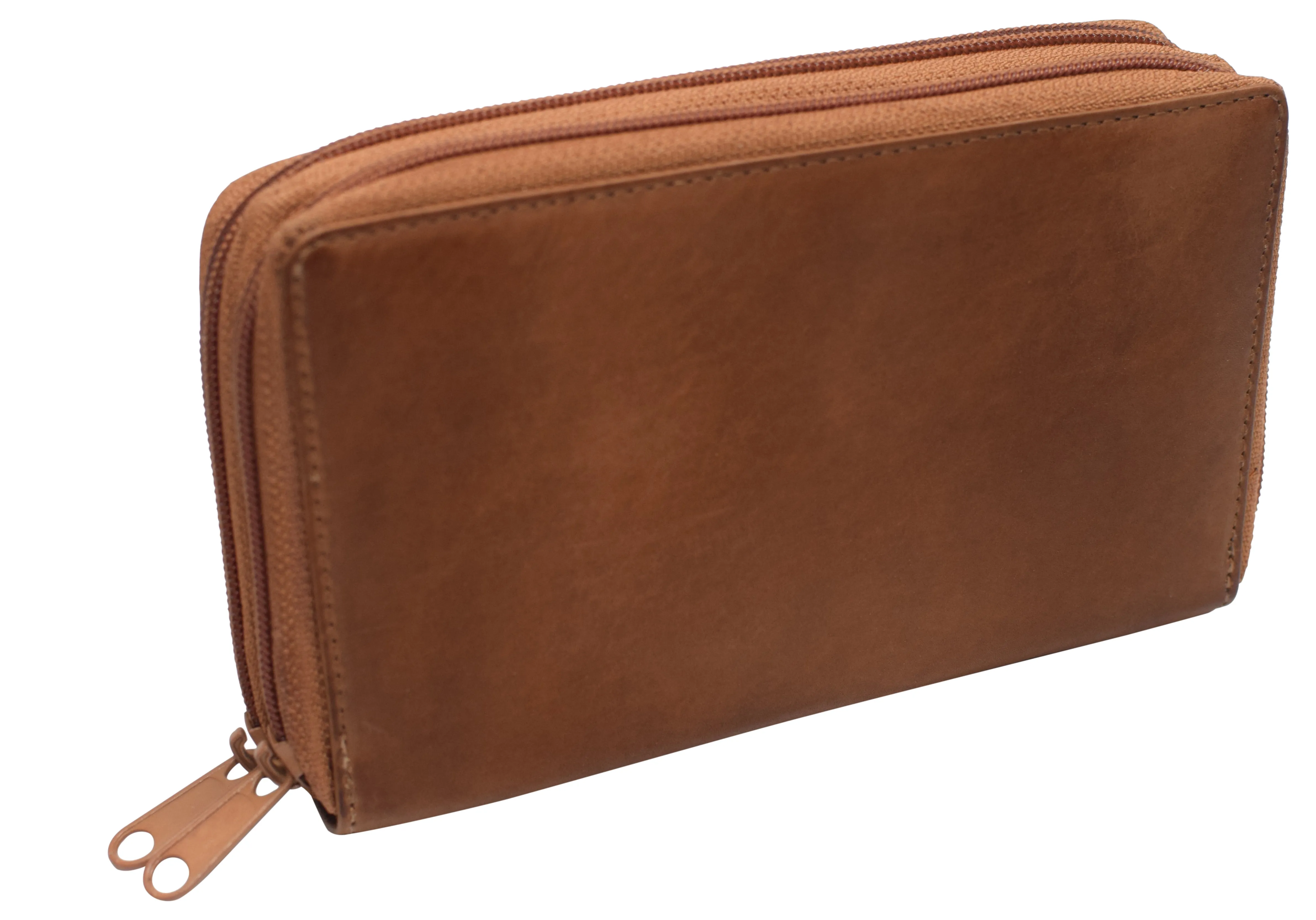 Daily Clearance Deal Unmissable Deal Today Women'S Rfid Blocking Double Zipper Smartphone Leather Wallet With Removable Checkbook Holder