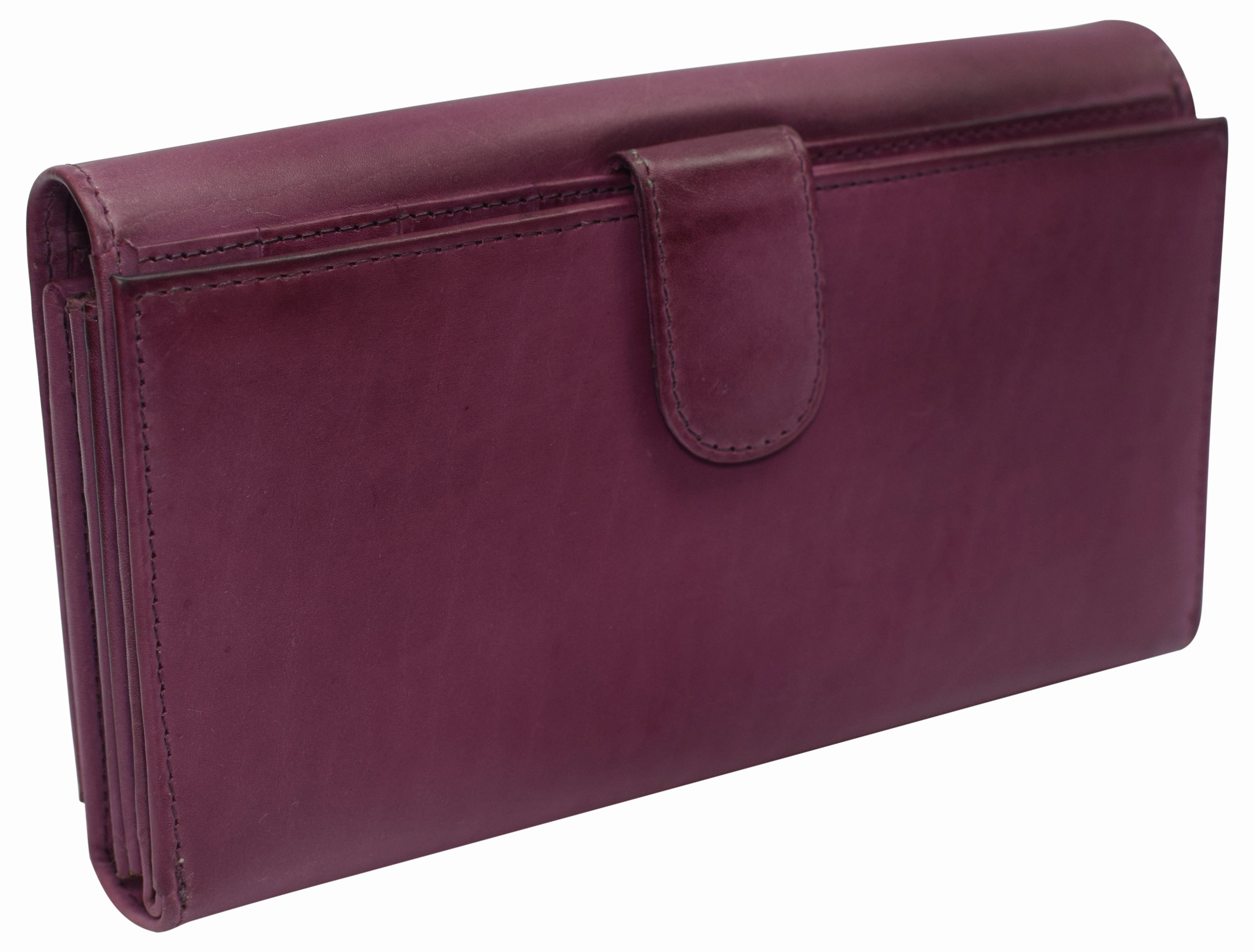 Womens Leather Wallets Rfid Blocking Large Capacity Credit Cards Holder Phone Clutch Clearance Steal Today