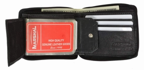 Zippered Bifold Leather Wallet W/Removable Plastic Inserts In Leather Casing W/Snap Enclosure 56 MustHave Gift Ideas