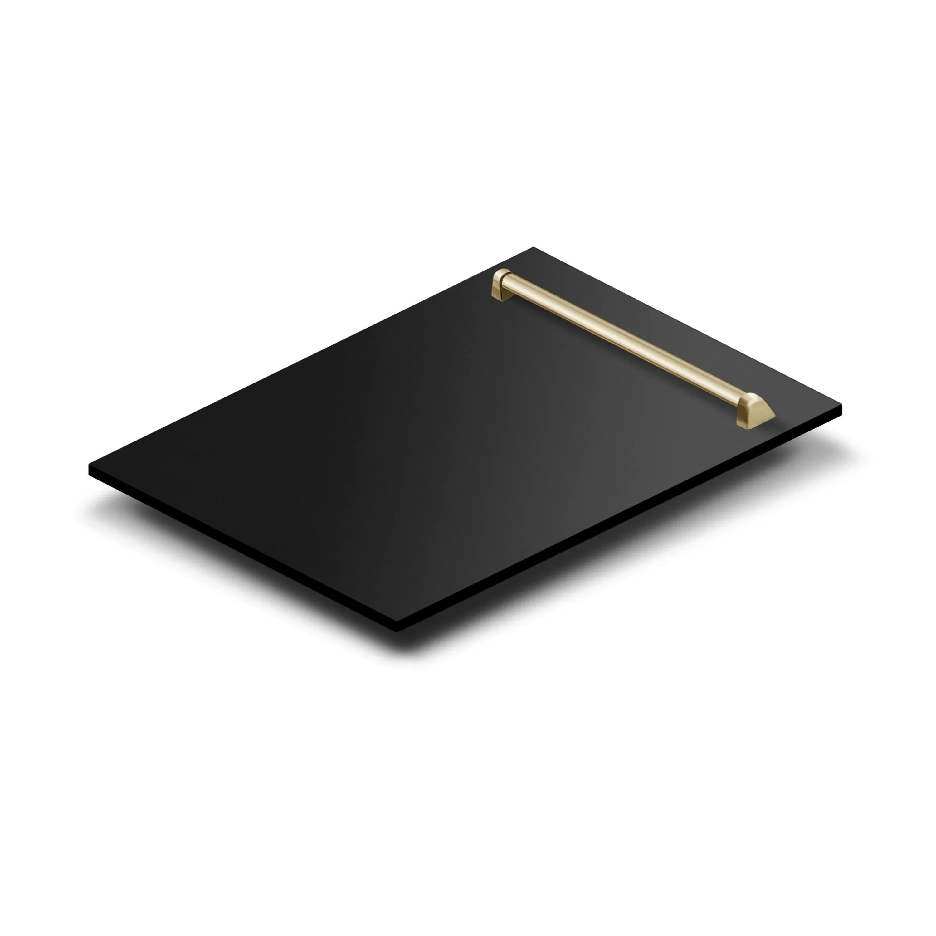 ZLINE 18-Inch Autograph Edition Tall Tub Dishwasher in Black Stainless Steel with Gold Handle (DWVZ-BS-18-G)
