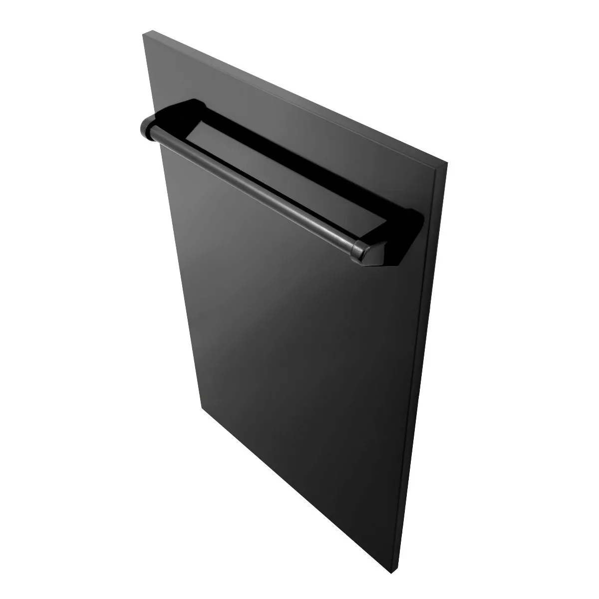 ZLINE 18-Inch Dishwasher in Black Stainless Steel with Traditional Handle (DW-BS-18)