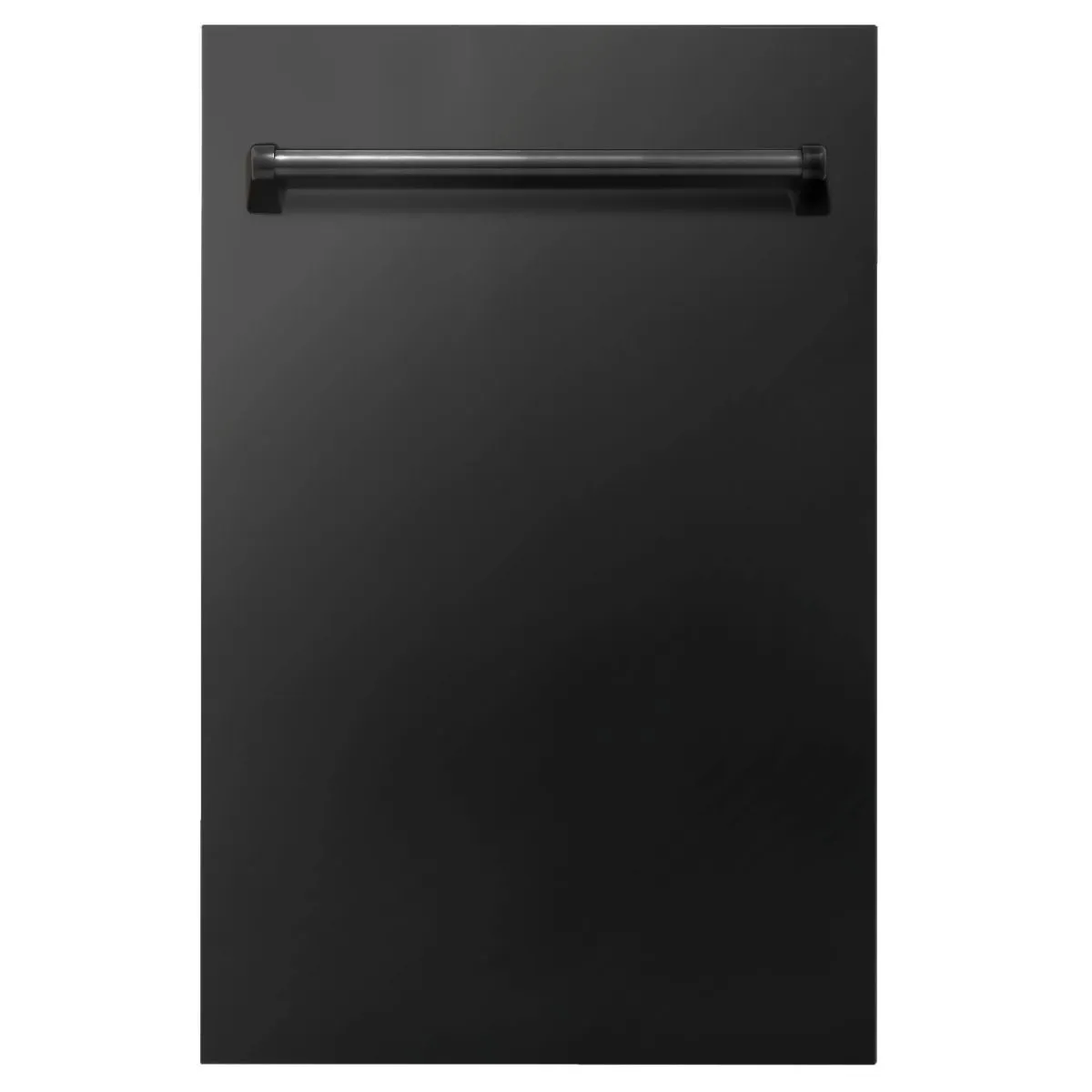 ZLINE 18-Inch Dishwasher in Black Stainless Steel with Traditional Handle (DW-BS-18)