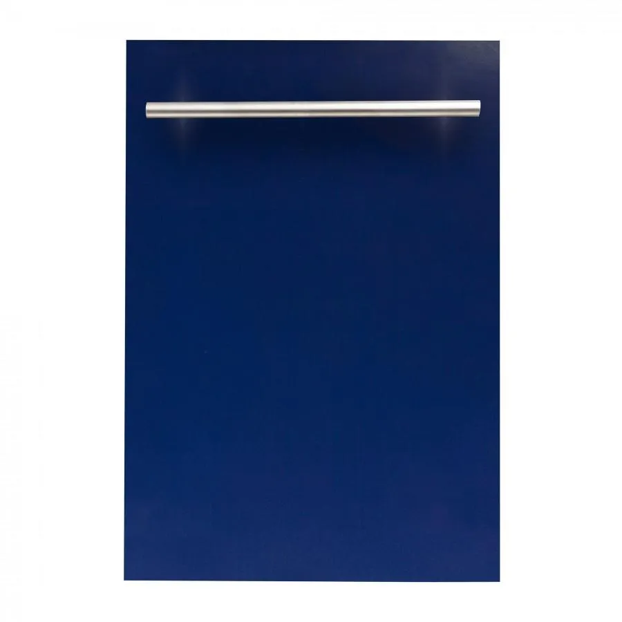 ZLINE 18-Inch Dishwasher in Blue Gloss with Stainless Steel Tub and Modern Style Handle (DW-BG-H-18)