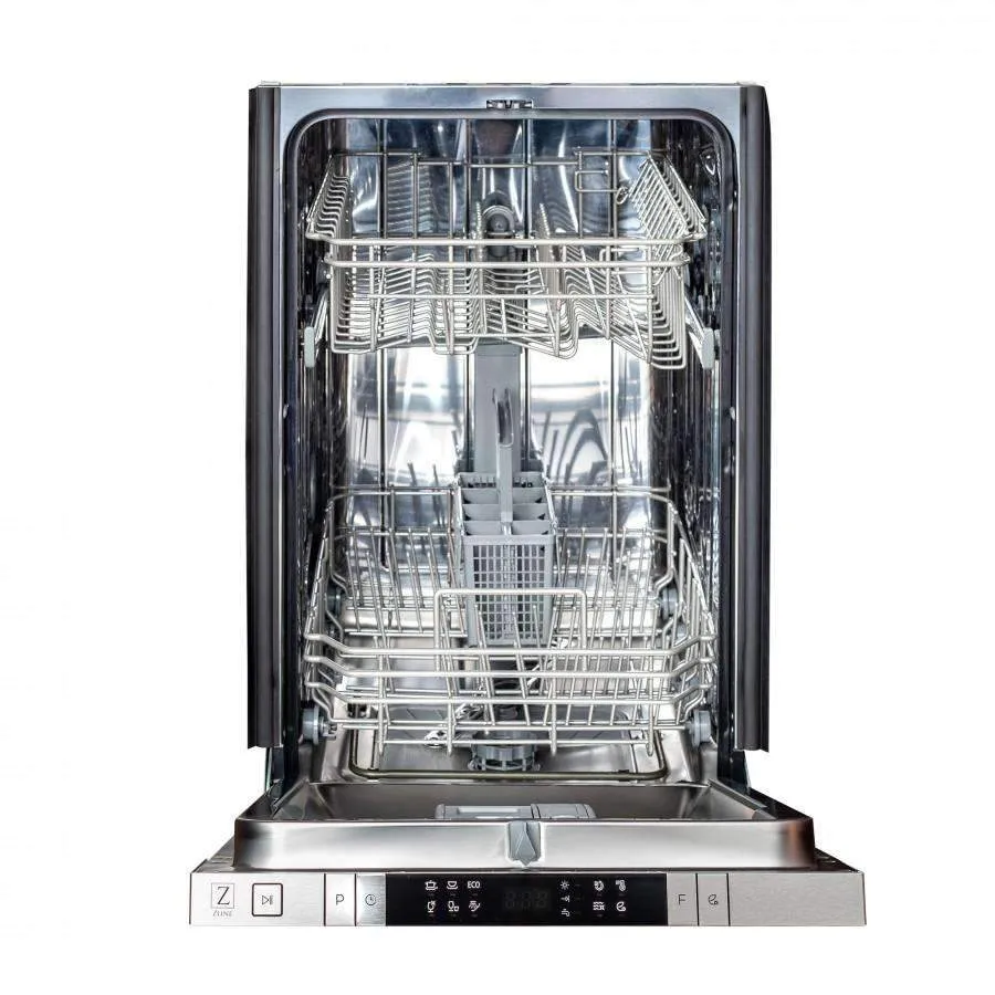 ZLINE 18-Inch Dishwasher in Blue Gloss with Stainless Steel Tub and Modern Style Handle (DW-BG-H-18)