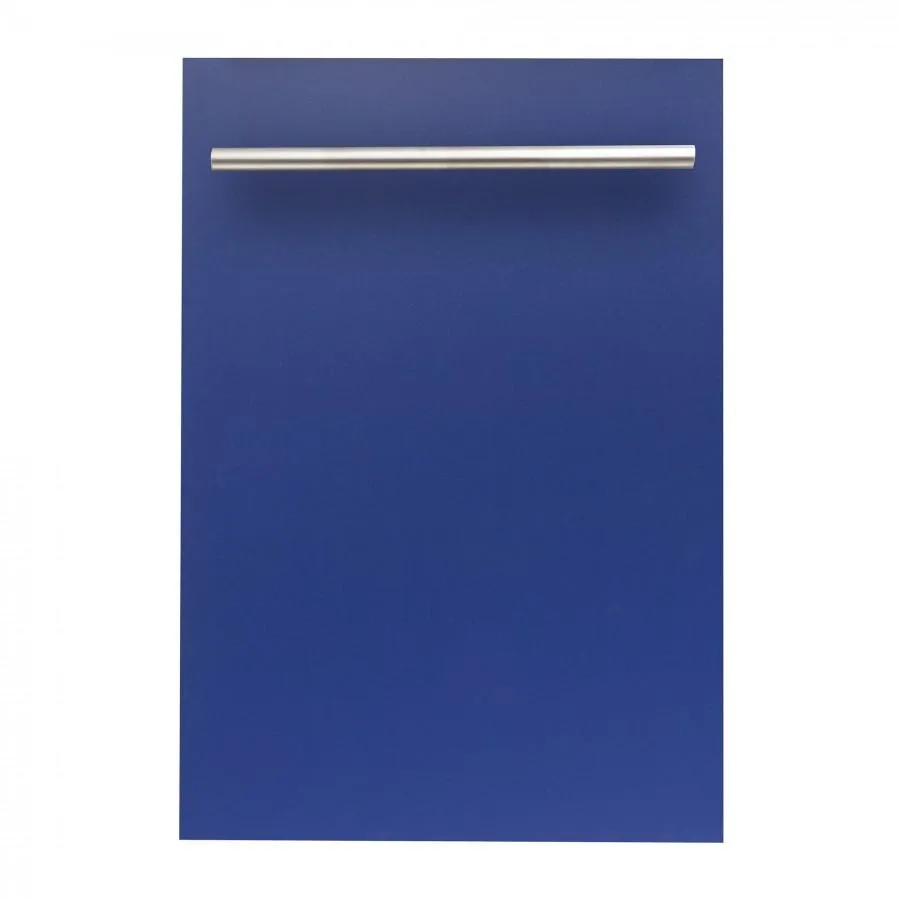 ZLINE 18-Inch Dishwasher in Blue Matte with Stainless Steel Tub and Modern Style Handle (DW-BM-H-18)