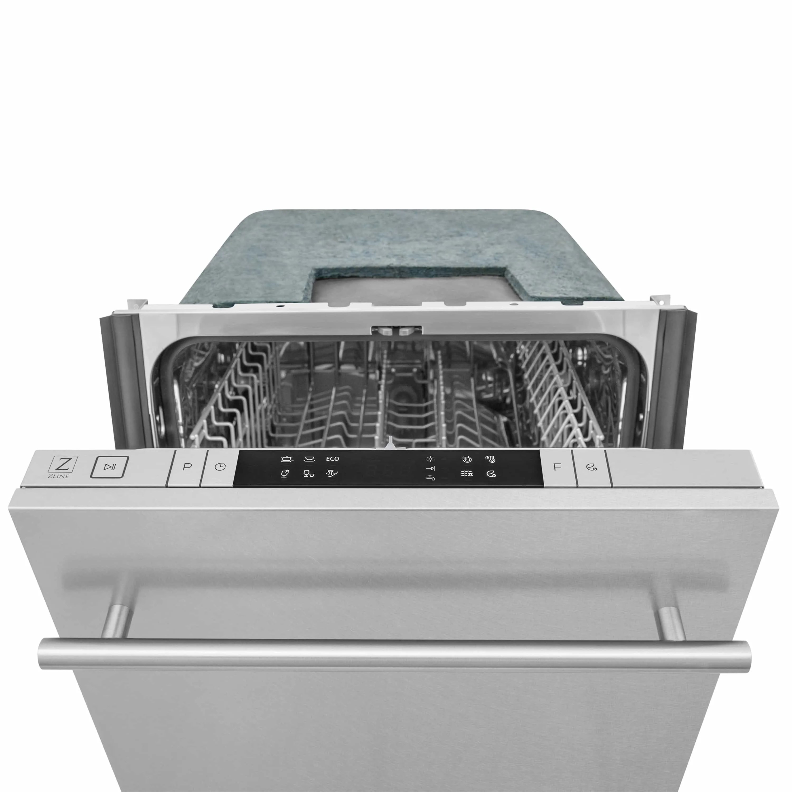 ZLINE 18-Inch Dishwasher in DuraSnow Stainless Steel with Stainless Steel Tub and Modern Style Handle (DW-SN-18)