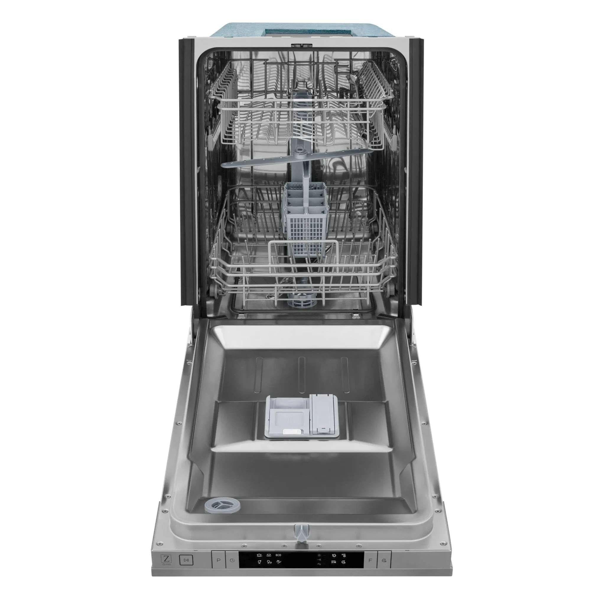 ZLINE 18-Inch Dishwasher in DuraSnow Stainless Steel with Stainless Steel Tub and Traditional Style Handle (DW-SN-H-18)