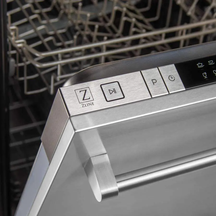 ZLINE 18-Inch Dishwasher in Stainless Steel with Traditional Handle (DW-304-H-18)