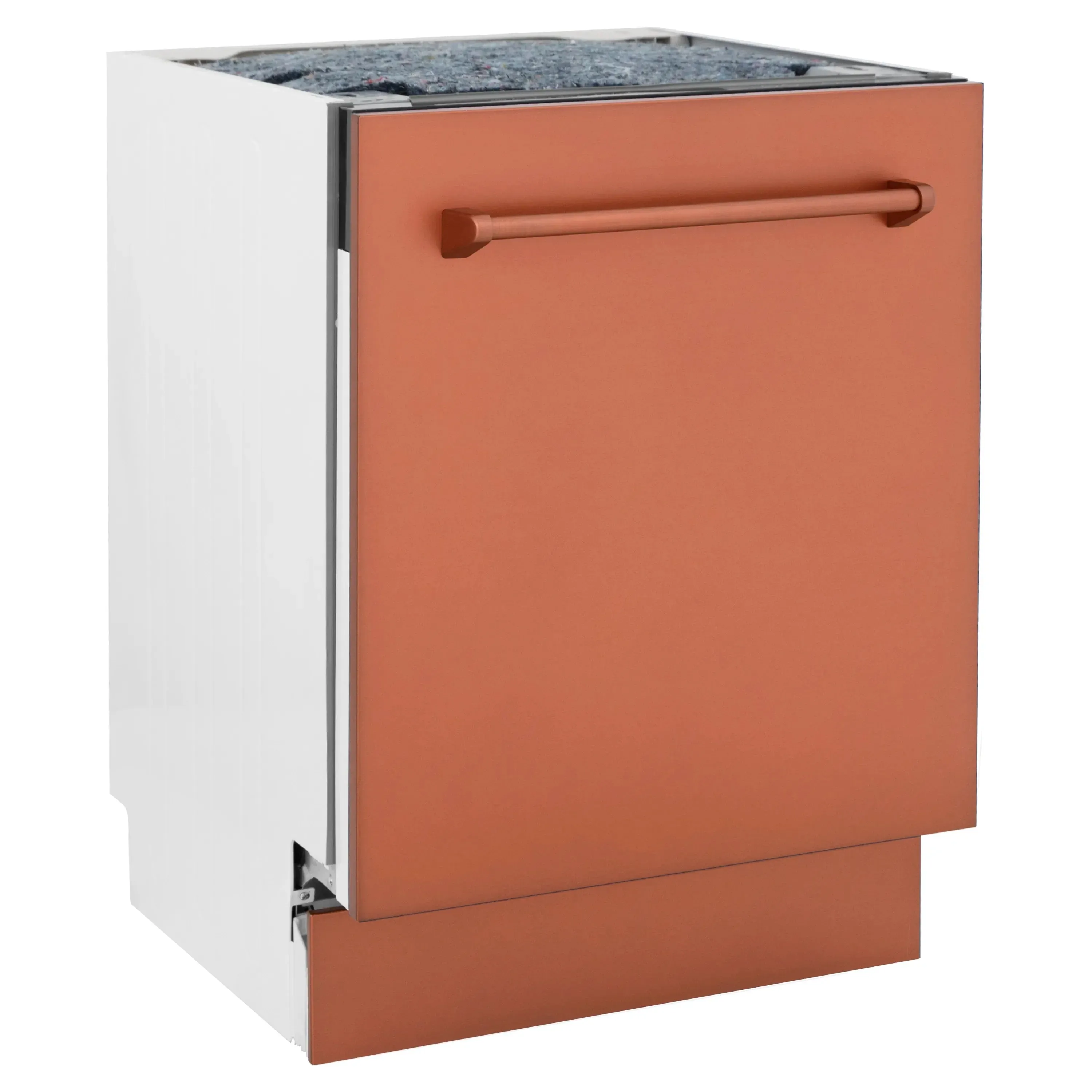 ZLINE 18-Inch Tallac Series 3rd Rack Top Control Dishwasher in Copper with Stainless Steel Tub, 51dBa (DWV-C-18)