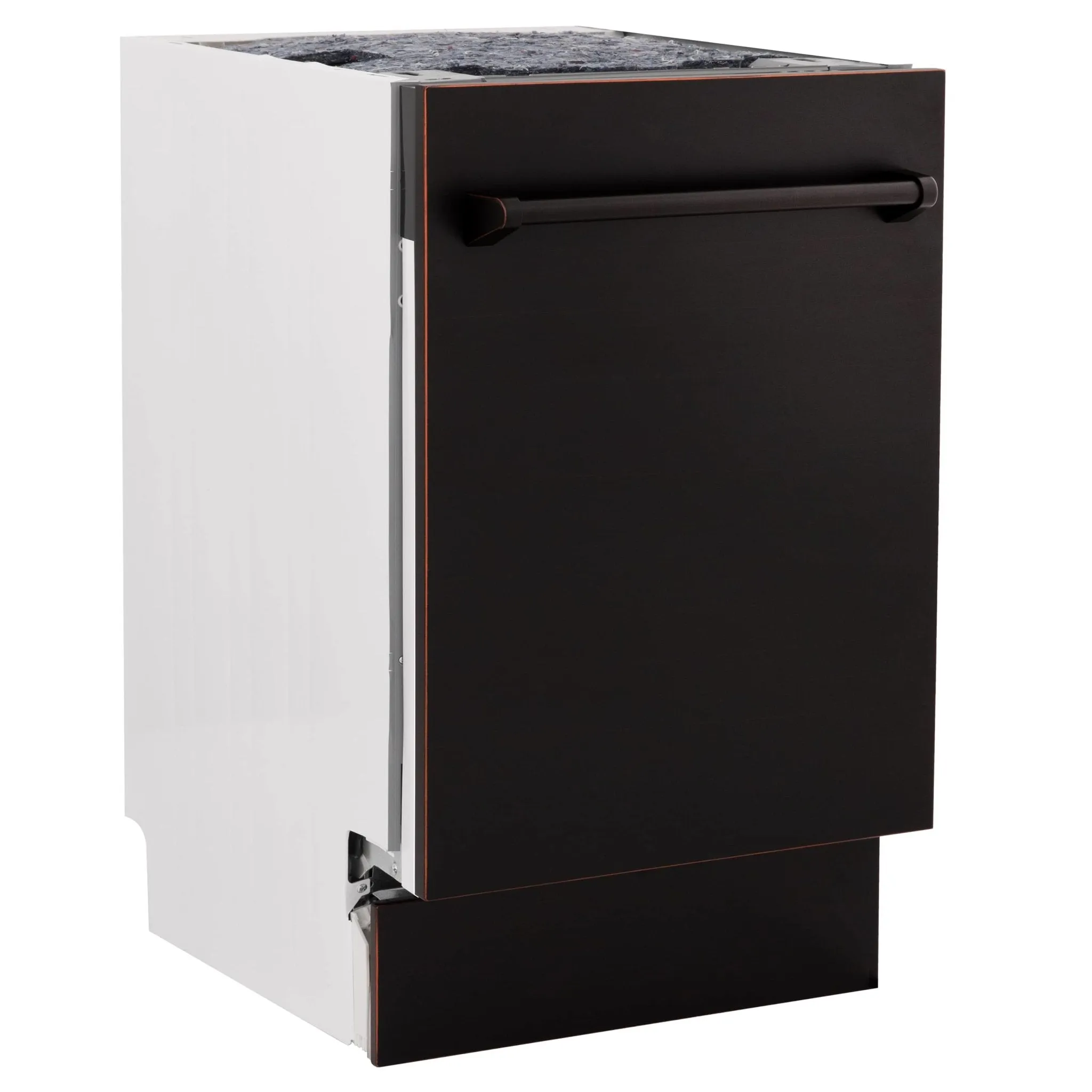ZLINE 18-Inch Tallac Series 3rd Rack Top Control Dishwasher in Oil Rubbed Bronze with Stainless Steel Tub, 51dBa (DWV-ORB-18)