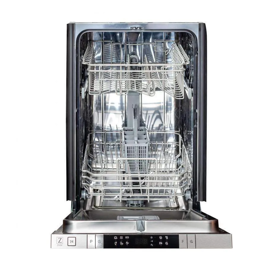 ZLINE 18-Inch Top Control Dishwasher in Unfinished Wood with Modern Style Handle (DW-UF-18)