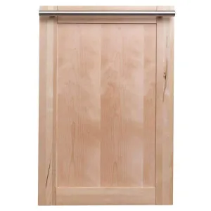 ZLINE 18-Inch Top Control Dishwasher in Unfinished Wood with Modern Style Handle (DW-UF-18)