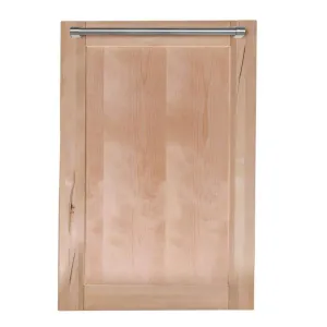 ZLINE 18-Inch Top Control Dishwasher in Unfinished Wood with Traditional Style Handle (DW-UF-H-18)