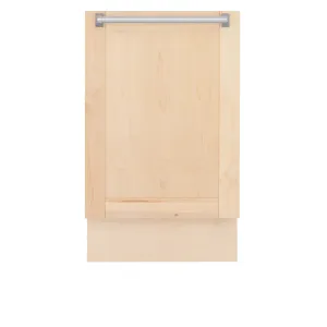 ZLINE 18 Tallac Series 3rd Rack Top Control Dishwasher in Unfinished Wood with Stainless Steel Tub, 51dBa (DWV-UF-18)