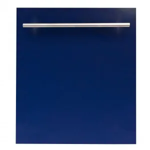 ZLINE 24-Inch Dishwasher in Blue Gloss with Stainless Steel Tub and Modern Style Handle (DW-BG-H-24)