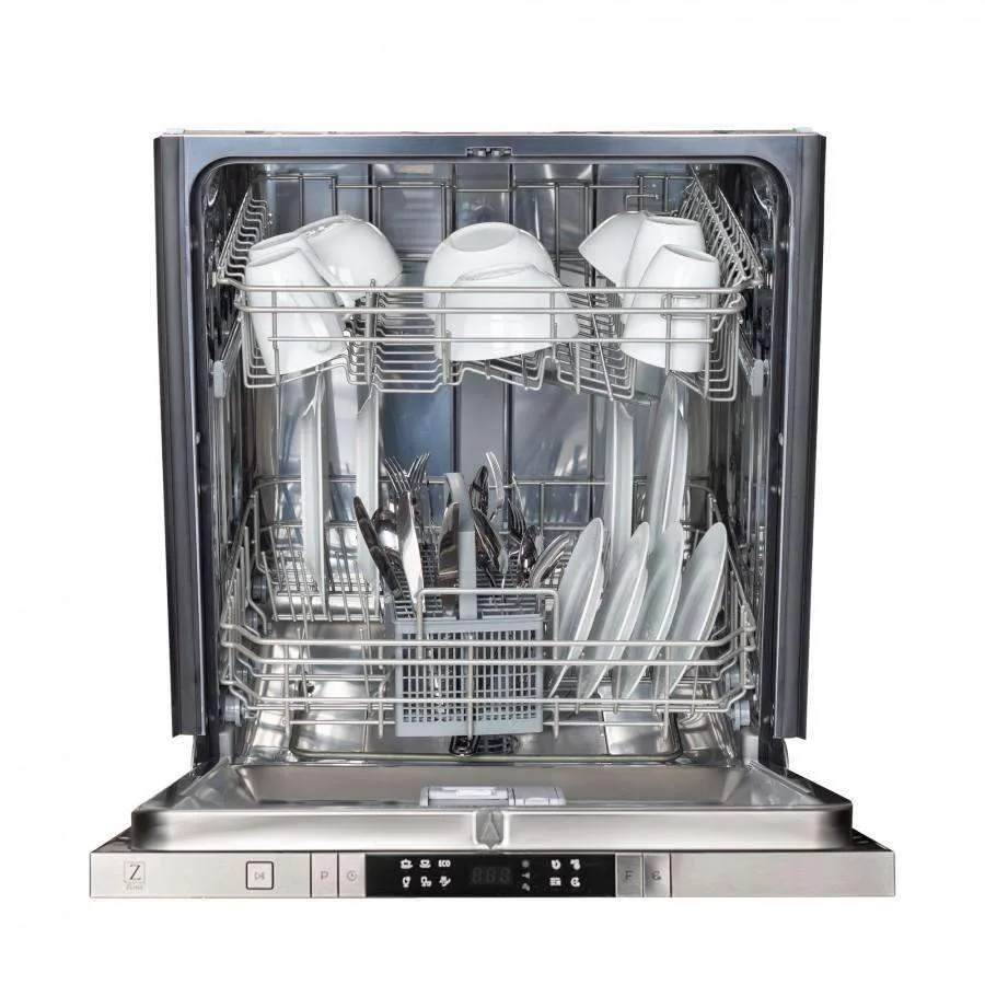 ZLINE 24-Inch Dishwasher in Blue Gloss with Stainless Steel Tub and Modern Style Handle (DW-BG-H-24)