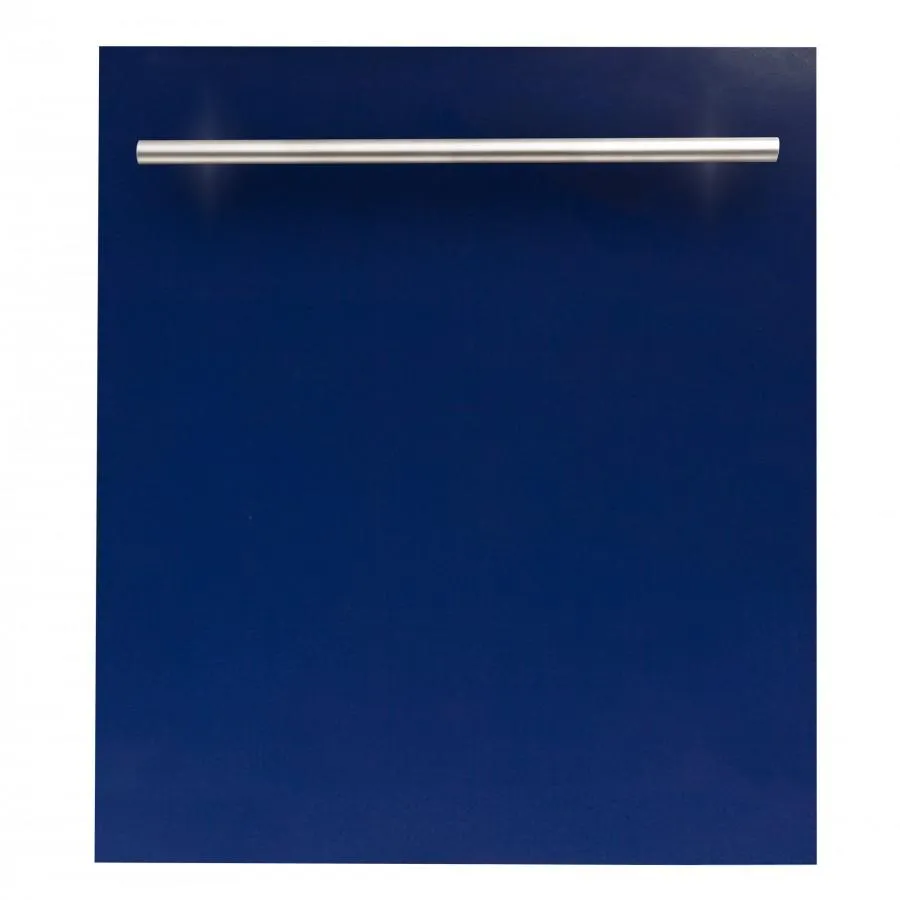 ZLINE 24-Inch Dishwasher in Blue Gloss with Stainless Steel Tub and Modern Style Handle (DW-BG-H-24)