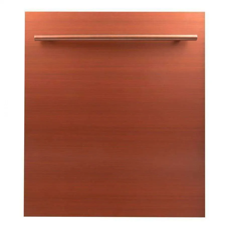 ZLINE 24-Inch Dishwasher in Copper Finish with Stainless Steel Tub and Modern Style Handle (DW-C-24)