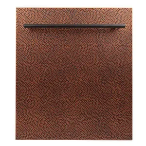ZLINE 24-Inch Dishwasher in Hand-Hammered Copper Finish with Stainless Steel Tub and Modern Style Handle (DW-HH-24)