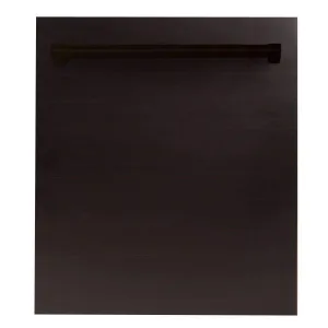 ZLINE 24-Inch Dishwasher in Oil-Rubbed Bronze with Traditional Handle (DW-ORB-H-24)