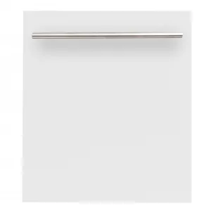 ZLINE 24-Inch Dishwasher in White Matte with Stainless Steel Tub and Modern Style Handle (DW-WM-H-24)