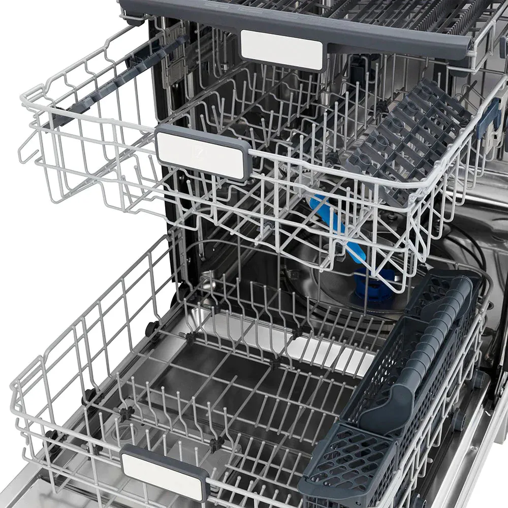 ZLINE 24-Inch Monument Series 3rd Rack Top Touch Control Dishwasher in Blue Gloss with Stainless Steel Tub, 45dBa (DWMT-BG-24)