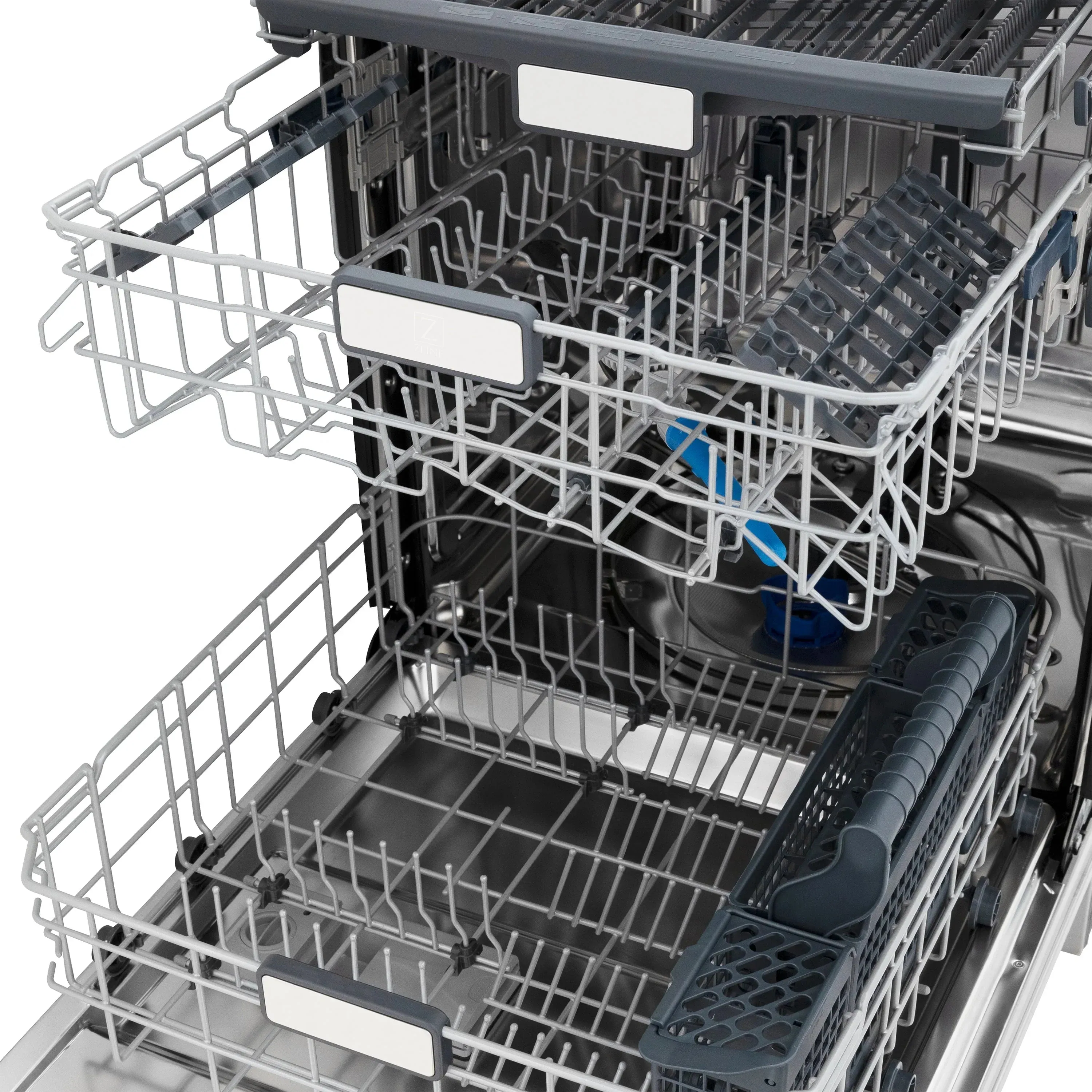 ZLINE 24-Inch Monument Series 3rd Rack Top Touch Control Dishwasher in Custom Panel Ready with Stainless Steel Tub, 45dBa (DWMT-24)