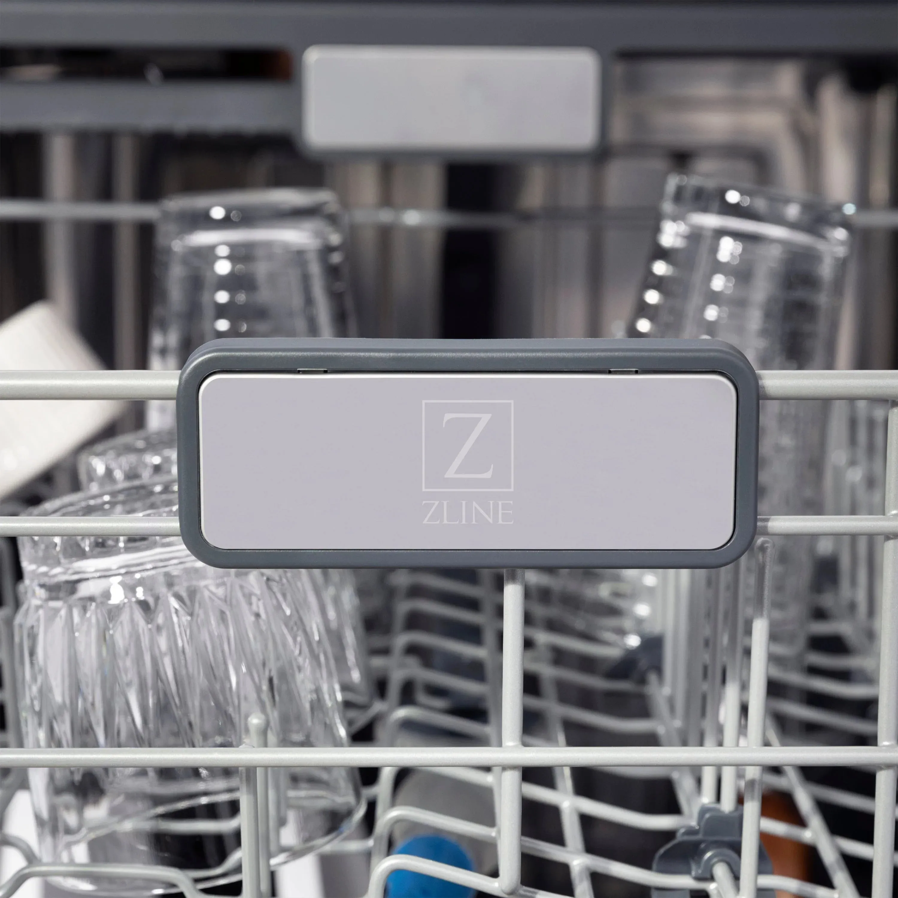 ZLINE 24-Inch Monument Series 3rd Rack Top Touch Control Dishwasher in Custom Panel Ready with Stainless Steel Tub, 45dBa (DWMT-24)