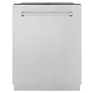 ZLINE 24-Inch Monument Series 3rd Rack Top Touch Control Dishwasher in Stainless Steel with Stainless Steel Tub, 45dBa (DWMT-304-24)