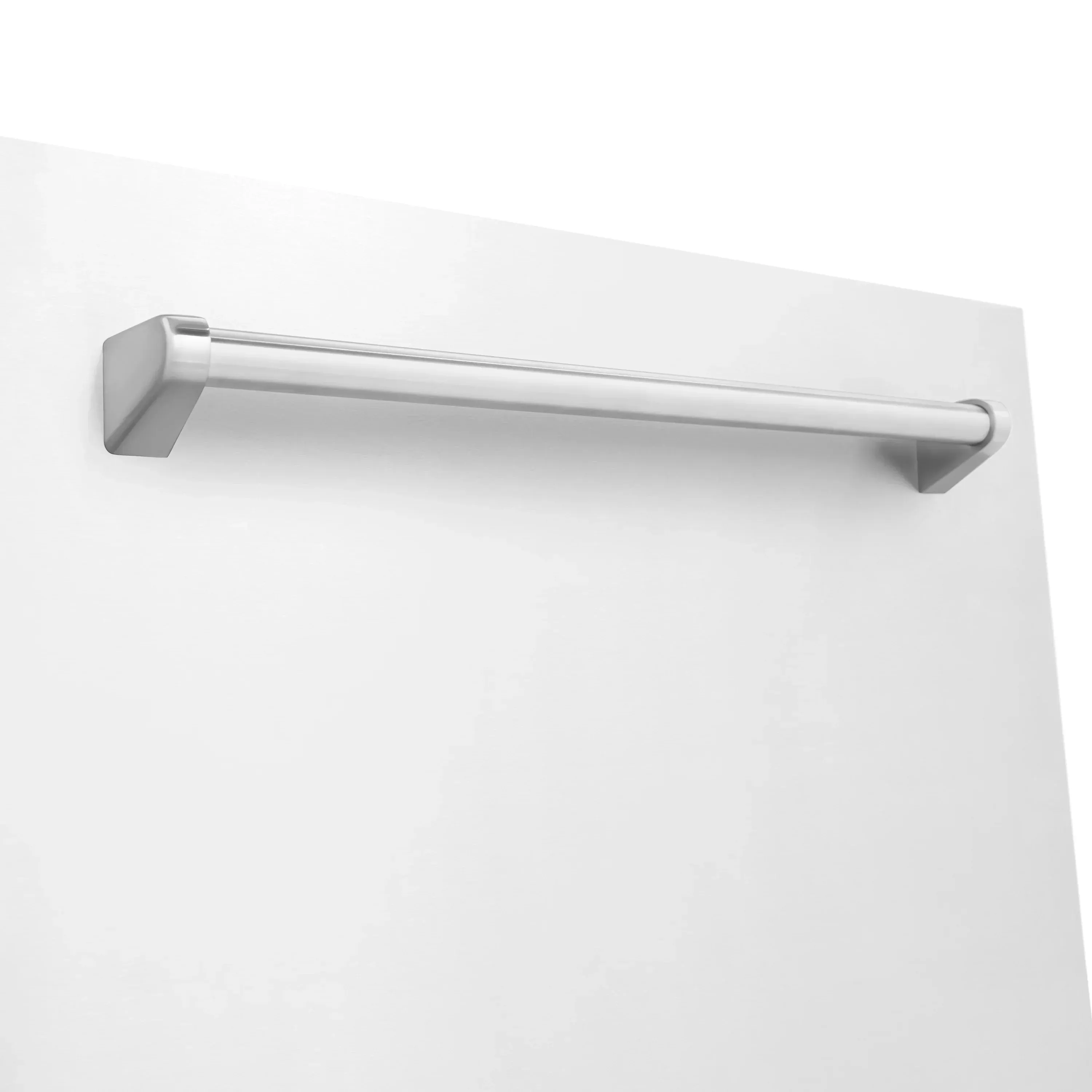 ZLINE 24-Inch Monument Series 3rd Rack Top Touch Control Dishwasher in White Matte with Stainless Steel Tub, 45dBa (DWMT-WM-24)