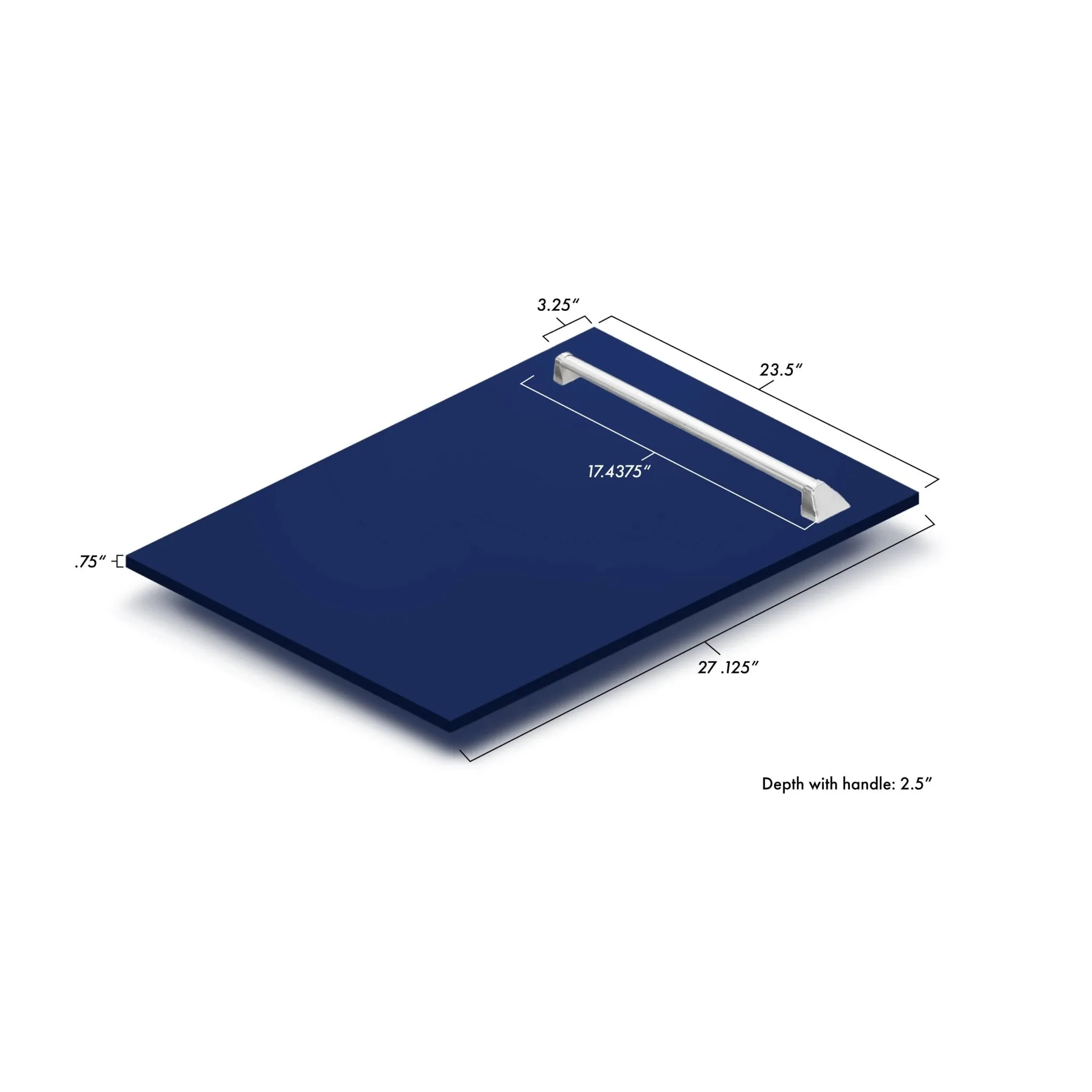 ZLINE 24-Inch Tallac Series 3rd Rack Dishwasher in Blue Gloss with Stainless Steel Tub, 51dBa (DWV-BG-24)