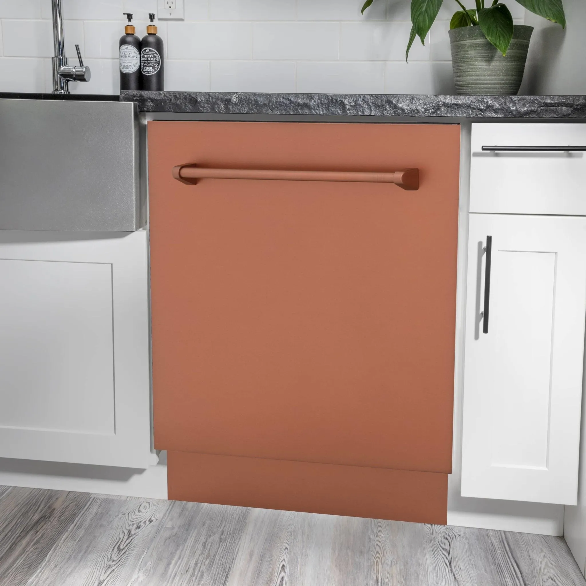 ZLINE 24-Inch Tallac Series 3rd Rack Dishwasher in Copper with Stainless Steel Tub, 51dBa (DWV-C-24)