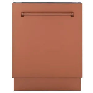 ZLINE 24-Inch Tallac Series 3rd Rack Dishwasher in Copper with Stainless Steel Tub, 51dBa (DWV-C-24)
