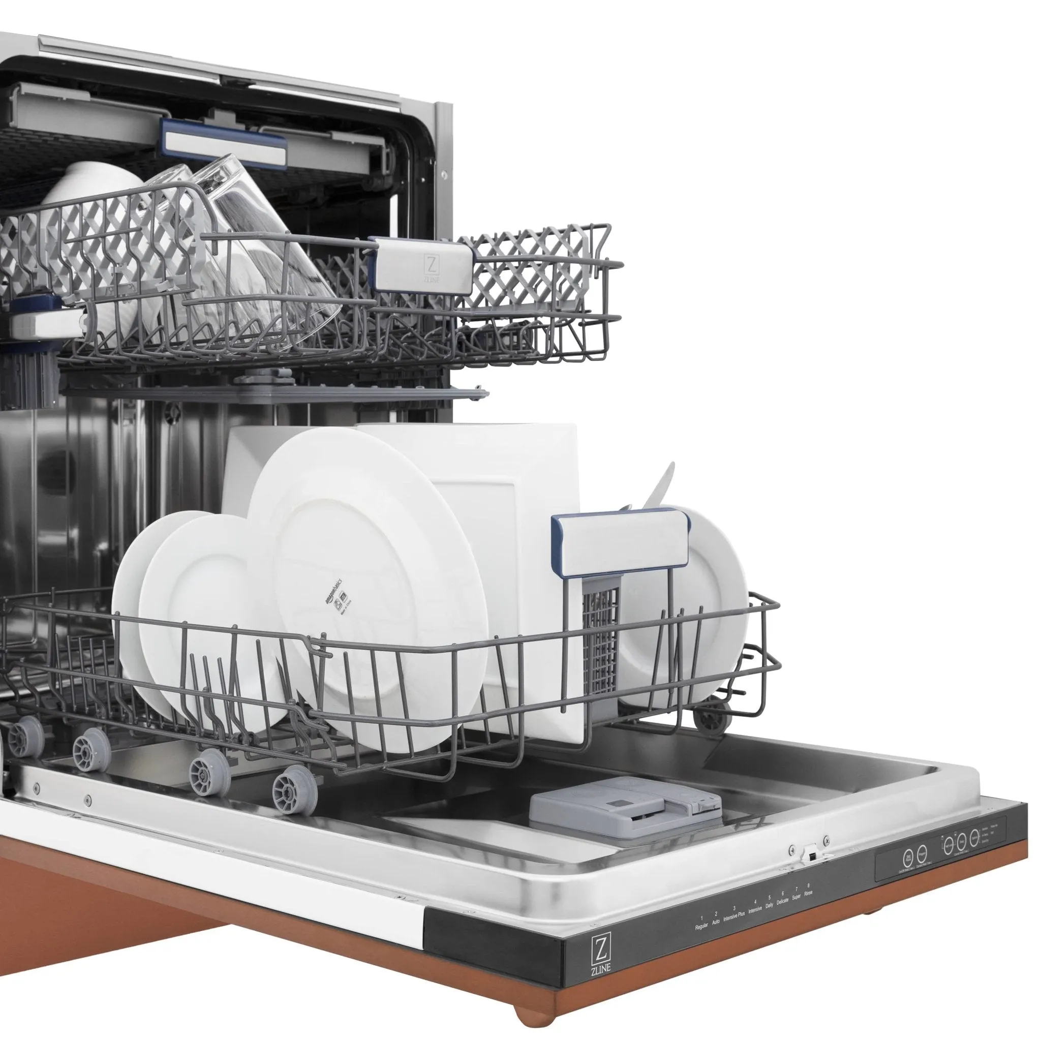 ZLINE 24-Inch Tallac Series 3rd Rack Dishwasher in Copper with Stainless Steel Tub, 51dBa (DWV-C-24)