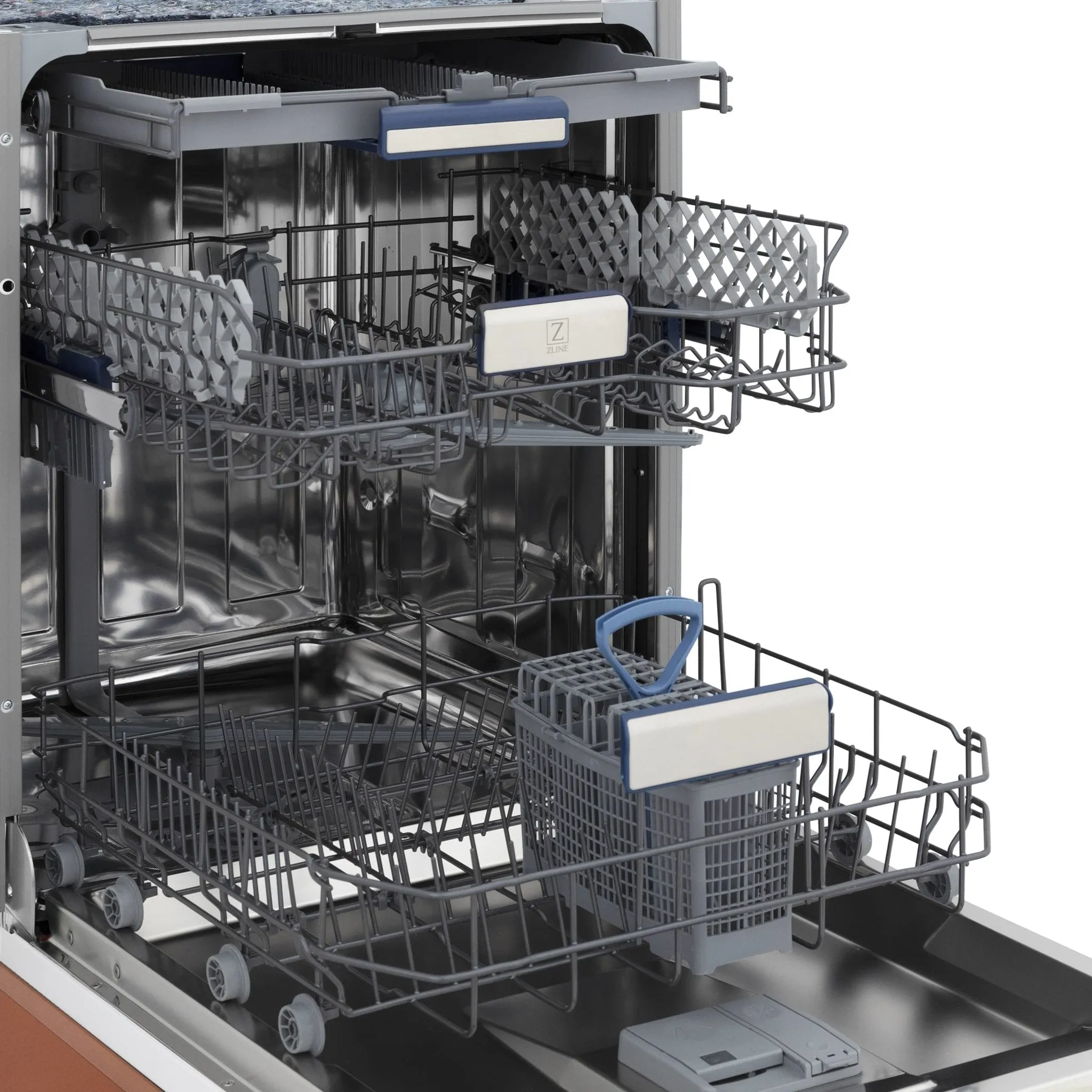 ZLINE 24-Inch Tallac Series 3rd Rack Dishwasher in Copper with Stainless Steel Tub, 51dBa (DWV-C-24)