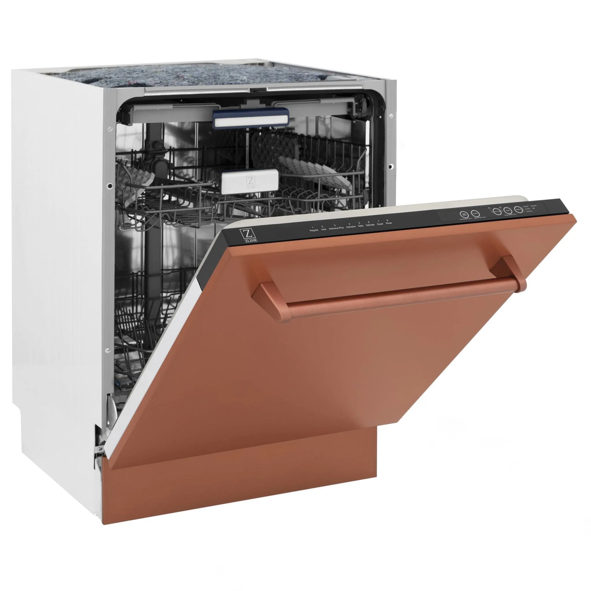 ZLINE 24-Inch Tallac Series 3rd Rack Dishwasher in Copper with Stainless Steel Tub, 51dBa (DWV-C-24)